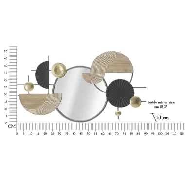 Lustro ścienne Abstract 90,2x5,1x50,2 cm